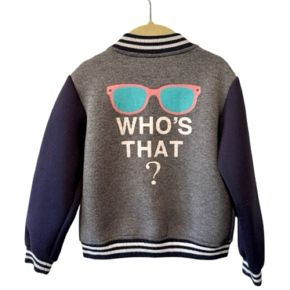 Varsity Jacket “Who’s That?” By Shinzi Katoh, Toddler Size L